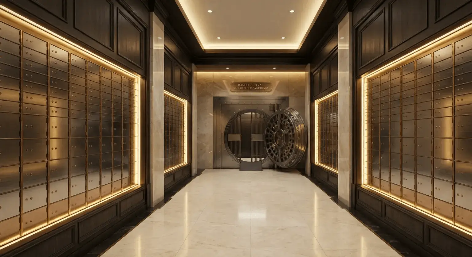 Cajas de seguridad 21 Safe Keeping Receipt emitido en cámara acorazada de alta seguridad en Madrid