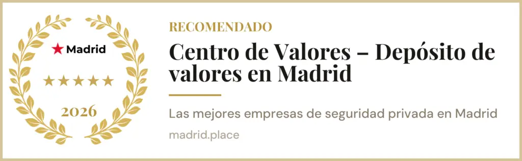 Certificación mejor empresa de seguridad y protección de valores de centro de valores